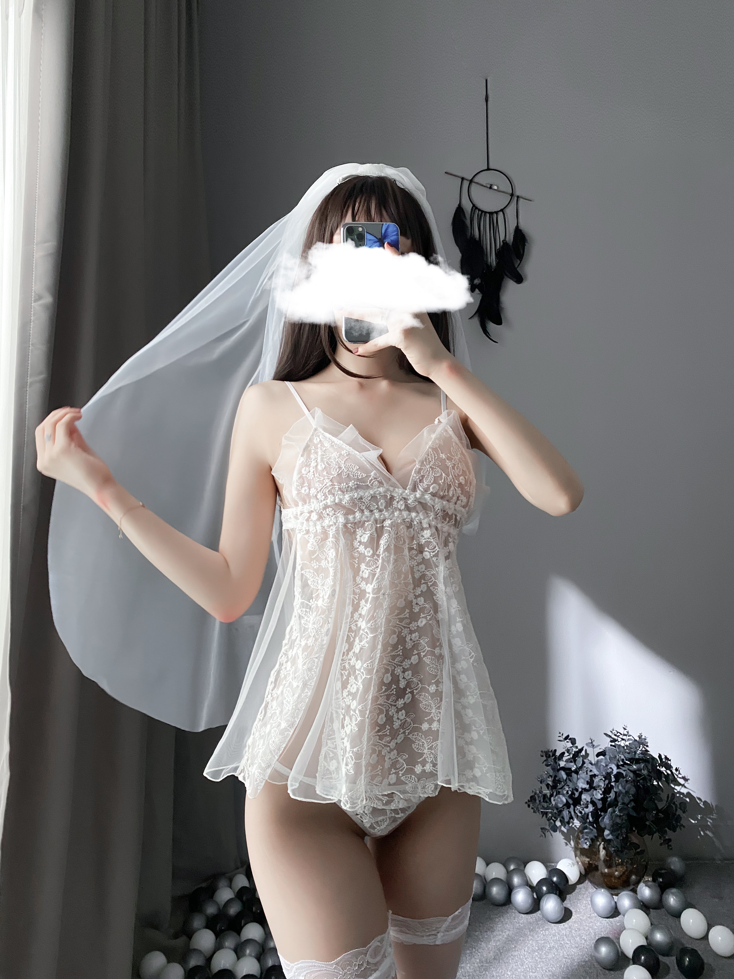 Bridal Themed Cosplay Nightwear Full Set