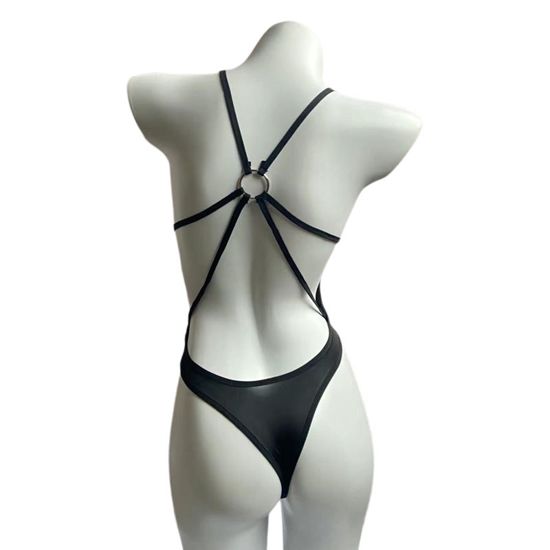 Minimalist Thin Strap Bodysuit Lingerie